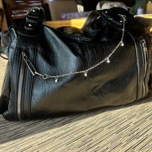 Silver Rhinestone Purse Chain